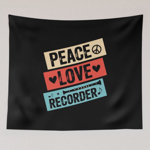 Item preview, Peace Love Recorder Musical Instrument Recorder Flute designed and sold by gourpmerzihd.