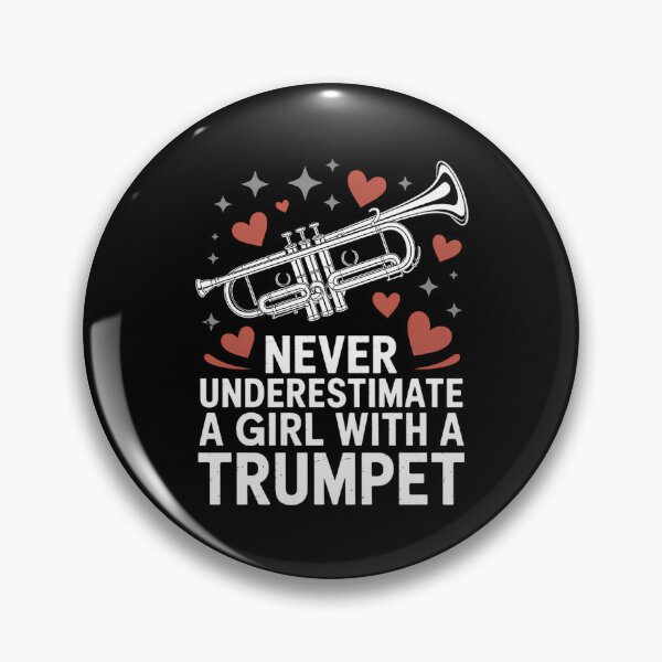 Item preview, Never Underestimate A Girl With A Trumpet Trumpeter Music designed and sold by gourpmerzihd.