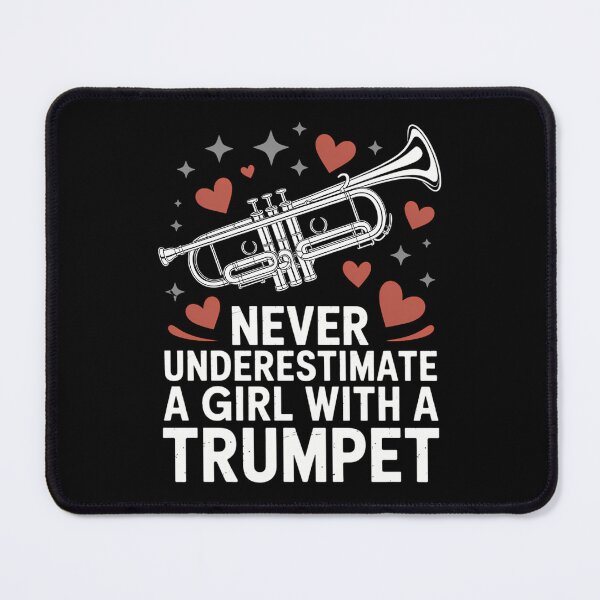 Item preview, Never Underestimate A Girl With A Trumpet Trumpeter Music designed and sold by gourpmerzihd.
