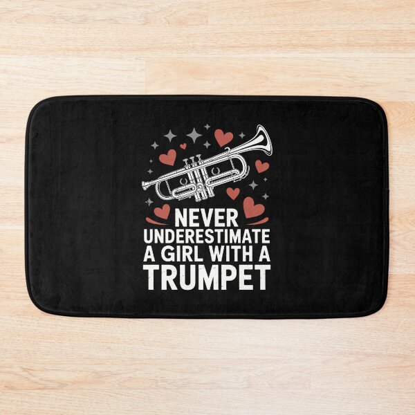Item preview, Never Underestimate A Girl With A Trumpet Trumpeter Music designed and sold by gourpmerzihd.