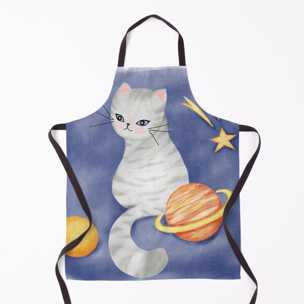 Item preview, Mystical Orbit Cat – Enchanted Feline Surrounded by Celestial Spheres designed and sold by Soul In Line.