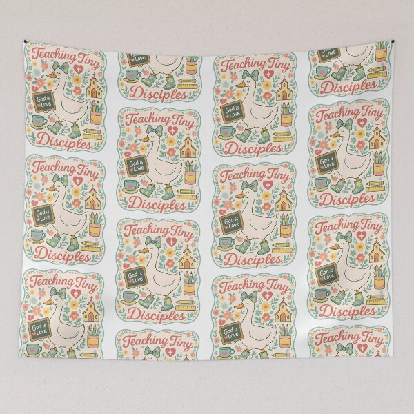 Item preview, Christian Teacher Teaching Tiny Disciples Faith Bible Verse Goose designed and sold by jakaun.