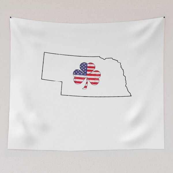 Item preview, Nebraska Irish American Shamrock designed and sold by LiviuGligoros.