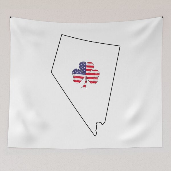 Item preview, Nevada Irish American Shamrock designed and sold by LiviuGligoros.