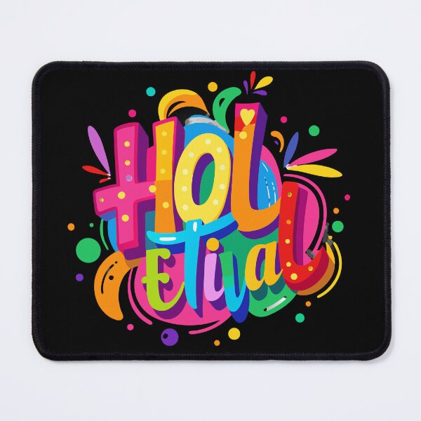 Item preview, Vibrant Holi Festival Lettering with Playful Dots and Dynamic Colorful Swirls designed and sold by Jirada.