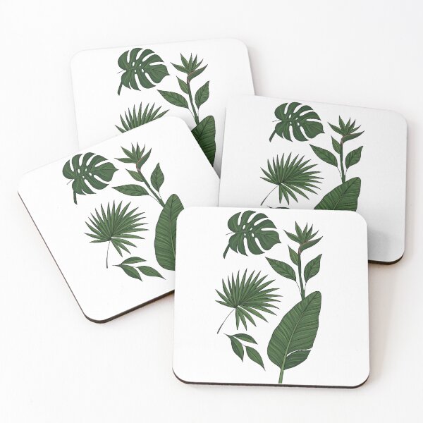 Item preview, Tropical Jungle Botanical Leaf Set designed and sold by GamerGearTees.