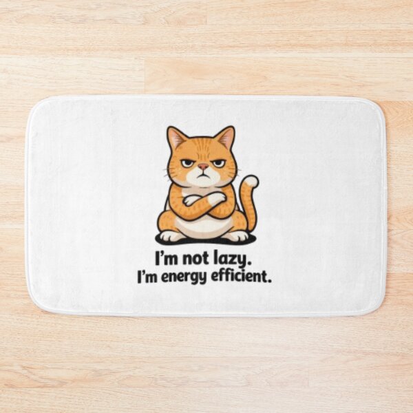 Item preview, I’m Not Lazy, I’m Energy Efficient – Grumpy Cat Design designed and sold by Puretrendsetter.