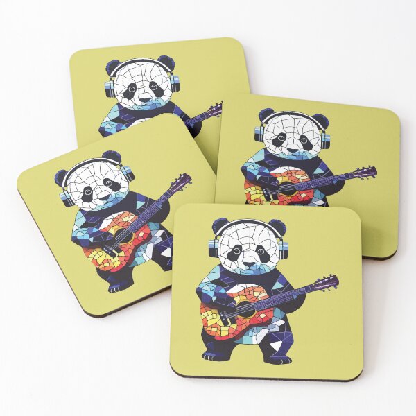 Item preview, musical panda mosaic designed and sold by designmari.