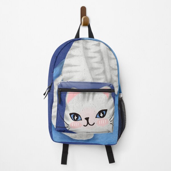 Item preview, Celestial Guardian Cat – Mystical Feline Sitting on a Blue Planet designed and sold by Soul In Line.