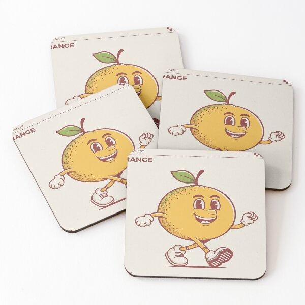 Item preview, Retro Mascot Orange designed and sold by DinsignStudio.
