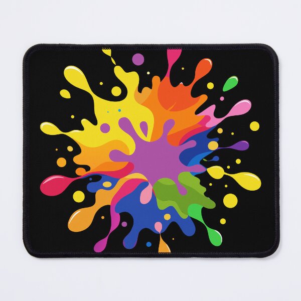 Item preview, Vibrant Multi-Color Paint Splash with Dynamic Liquid Droplets and Splatter Art designed and sold by Jirada.