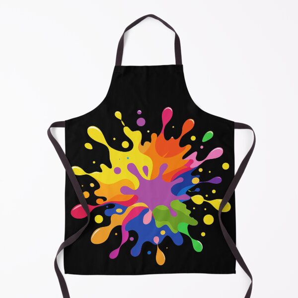 Item preview, Vibrant Multi-Color Paint Splash with Dynamic Liquid Droplets and Splatter Art designed and sold by Jirada.