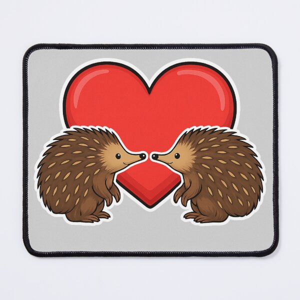 Item preview, Sweet Echidna Heart Illustration - Cute Valentine Animal Love Design for Couples Gifts designed and sold by AnTartstudios.