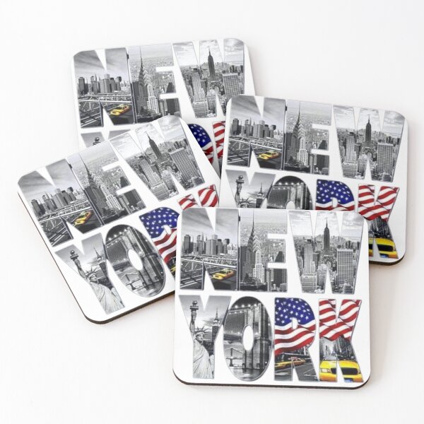 Item preview, New York City Landmarks Bold Typography designed and sold by Bulk store .