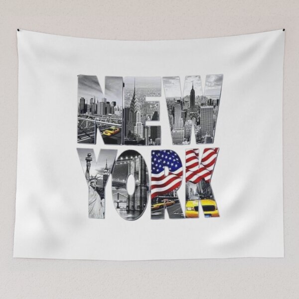 Item preview, New York City Landmarks Bold Typography designed and sold by Bulk store .
