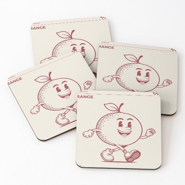 Item preview, Retro Mascot Orange designed and sold by DinsignStudio.
