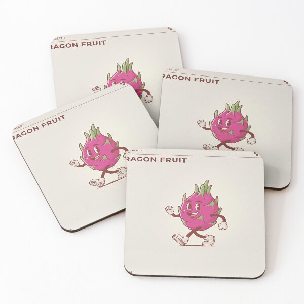 Item preview, Retro Mascot Dragon Fruit designed and sold by DinsignStudio.