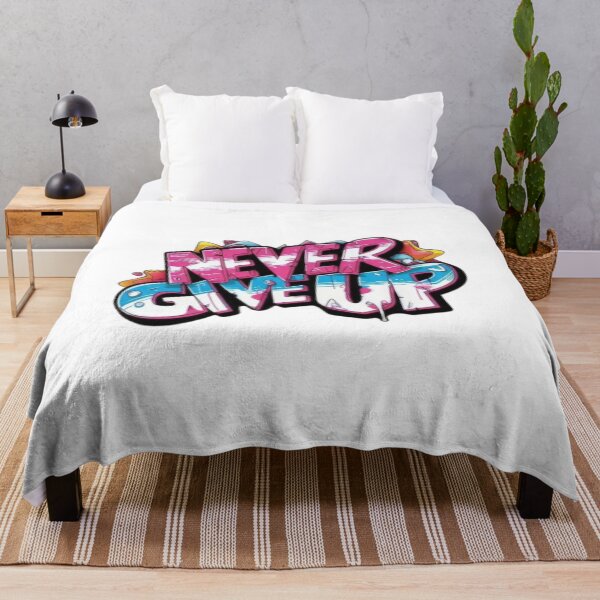 Item preview, Vibrant Street Art Never Give Up Typography designed and sold by Bulk store .