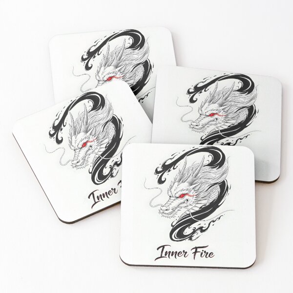Item preview, Inner Fire Dragon – Japanese Ink Power Art designed and sold by blacksealstudio.
