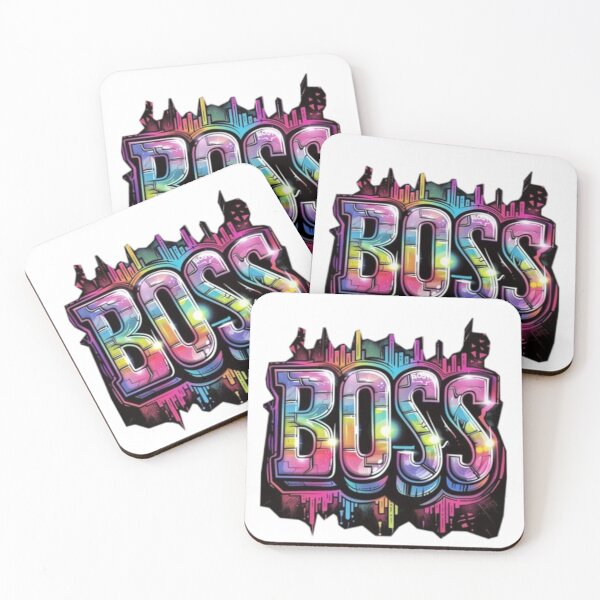 Item preview, Glowing Neon BOSS Graffiti Design designed and sold by Bulk store .