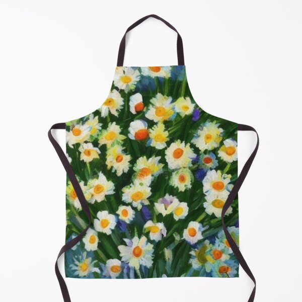 Item preview, Round Daisy Bouquet Painterly Art for Cozy Floral Decor Fans designed and sold by WildStroke.
