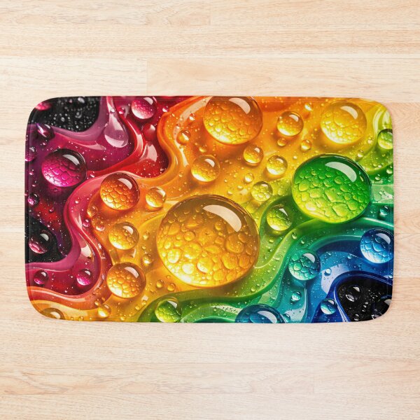 Item preview, Rainbow Liquid Droplets designed and sold by Kaleidoscope Print.