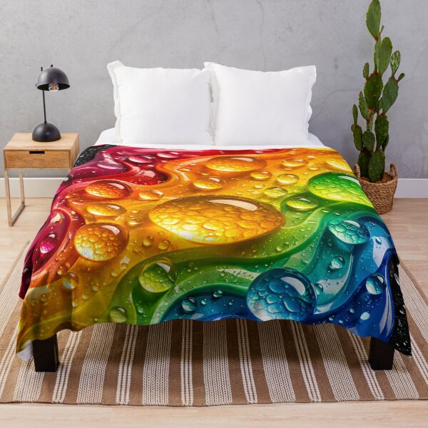 Item preview, Rainbow Liquid Droplets designed and sold by Kaleidoscope Print.