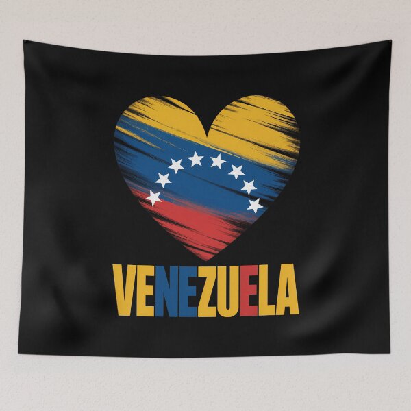 Item preview, Venezuela Flag Holiday Venezuela Heart Venezuelan Flag designed and sold by LittleBO5.