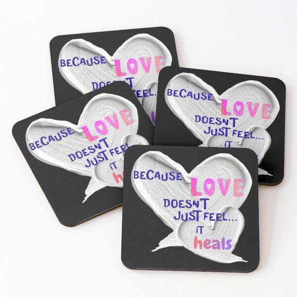 Item preview, Because Love Doesn’t Just Feel… It Heals – Pink Heart Aesthetic designed and sold by LovelyHappyGift.