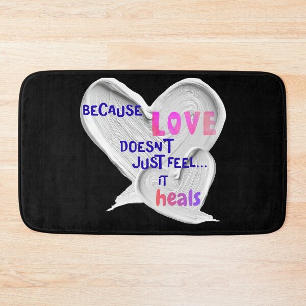 Item preview, Because Love Doesn’t Just Feel… It Heals – Pink Heart Aesthetic designed and sold by LovelyHappyGift.