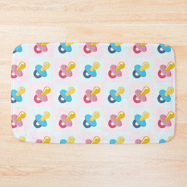 Item preview, Checker Board Gender Reveal Pacifier Baby Paper Collage designed and sold by toowoosh.