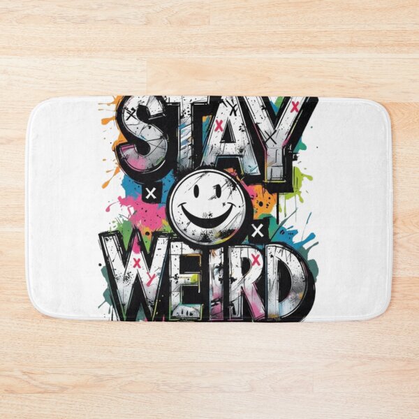 Item preview, Abstract Stay Weird Smiley Face Design designed and sold by Bulk store .