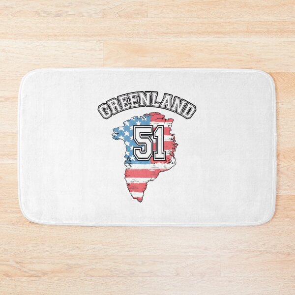 Item preview, Greenland 51 Usa Flag Map designed and sold by SullivanxjOStud.