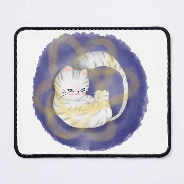 Item preview, Enchanted Cosmic Loop Cat – Mystical Feline in a Celestial Ring designed and sold by Soul In Line.