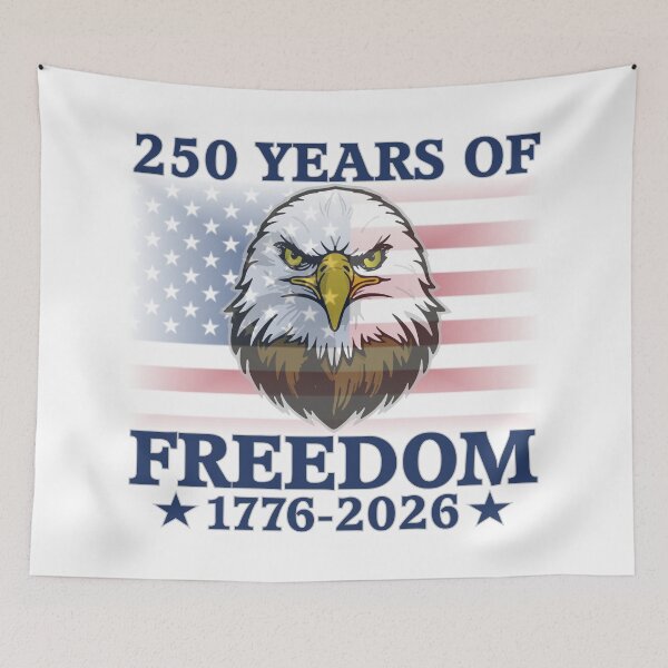 Item preview, 250 Year Celebration Eagle with American Flag designed and sold by m2inspiration.