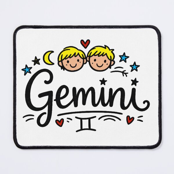 Item preview, Gemini Zodiac Hand-Writing: Gemini Zodiac Sign – Cartoon Handwritten Astrology Design designed and sold by Arte Cartoon From TagTeam Group.