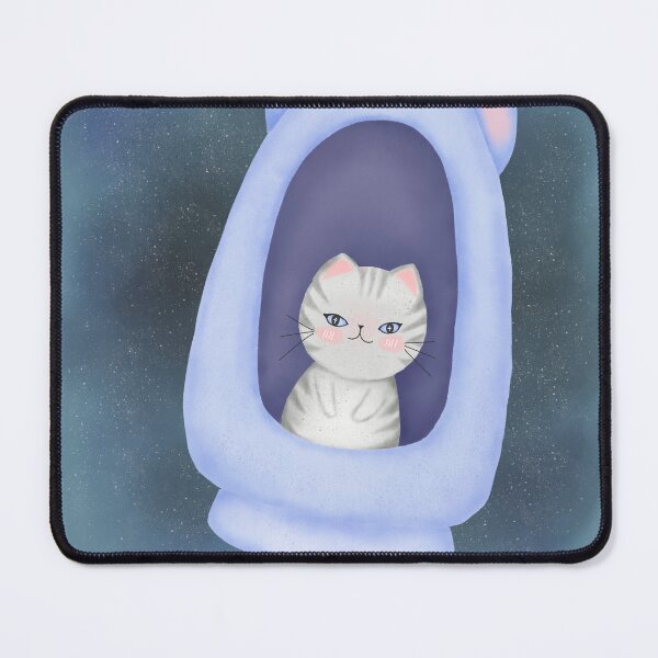 Item preview, Ethereal Pod Cat – Enchanted Celestial Traveler in a Cosmic Cradle designed and sold by Soul In Line.