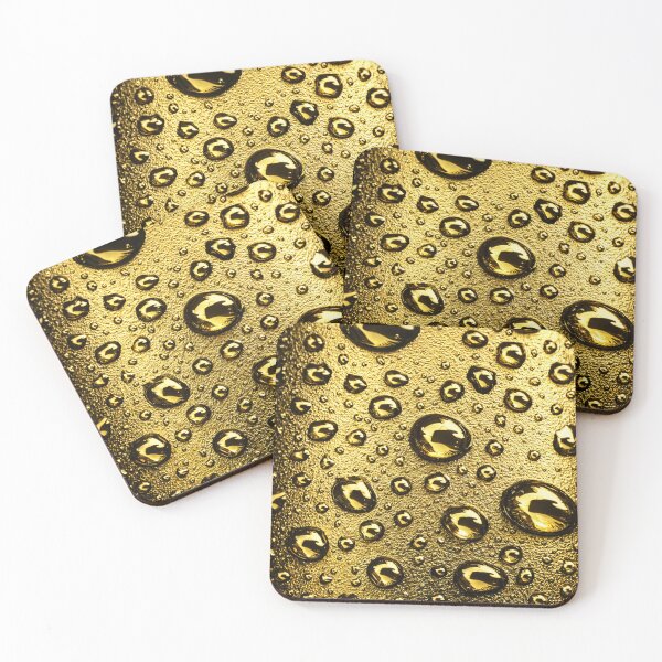 Item preview, Golden Droplet Texture designed and sold by Kaleidoscope Print.