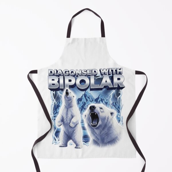 Item preview, Polar Bears, Bipolar, mental health, funnyfits70, Humor, Funny, retro, vintages, funny quotes, animal humor, designed and sold by FunnyFits70.
