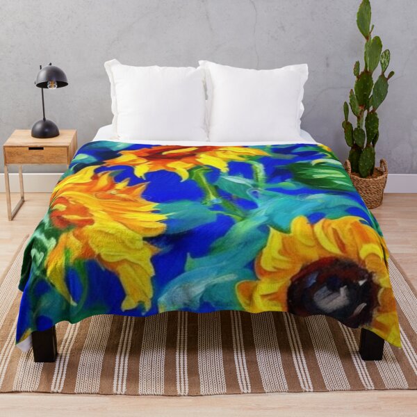 Item preview, Expressive Sunflower Cluster Art for Bold Summer Flower Fans designed and sold by WildStroke.
