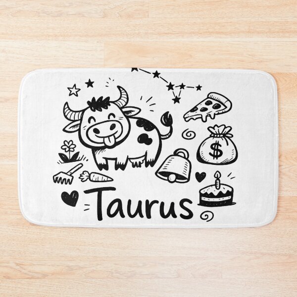 Item preview, Taurus Zodiac Hand-Writing style: Taurus Zodiac Sign – Cartoon Handwritten Astrology Design designed and sold by Arte Cartoon From TagTeam Group.