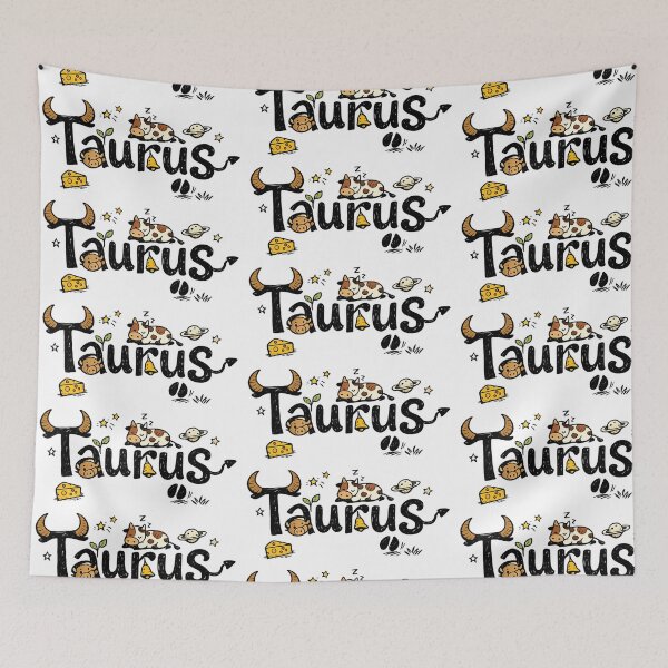 Item preview, Taurus Zodiac: Taurus Zodiac Sign – Cartoon Handwritten Astrology Design designed and sold by Arte Cartoon From TagTeam Group.