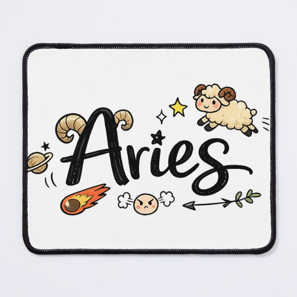 Item preview, Aries Zodiac: Aries Zodiac Sign – Cartoon Handwritten Astrology Design designed and sold by Arte Cartoon From TagTeam Group.