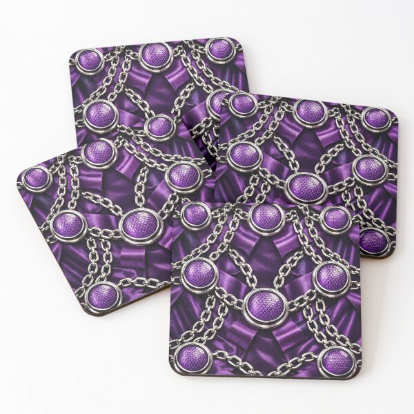 Item preview, Purple Chain Luxe Pattern designed and sold by Kaleidoscope Print.