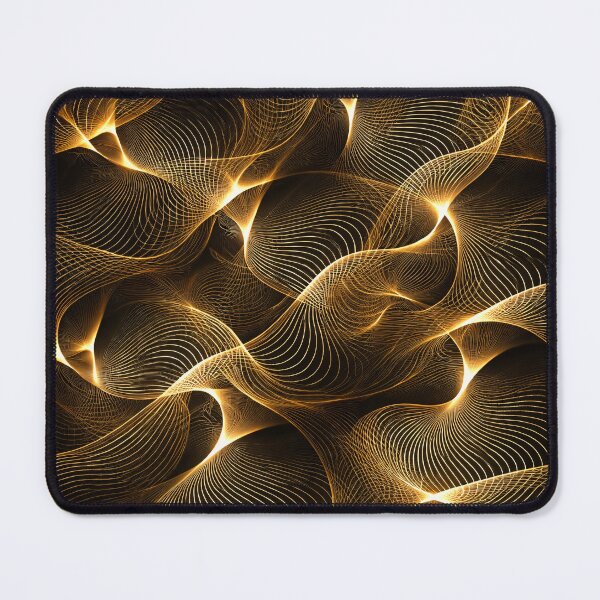 Item preview, Golden Flow Lines designed and sold by Kaleidoscope Print.