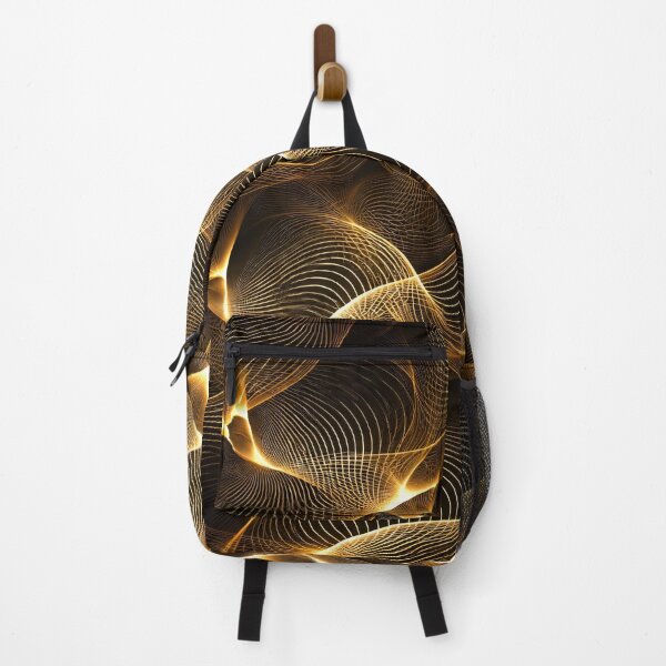 Item preview, Golden Flow Lines designed and sold by Kaleidoscope Print.