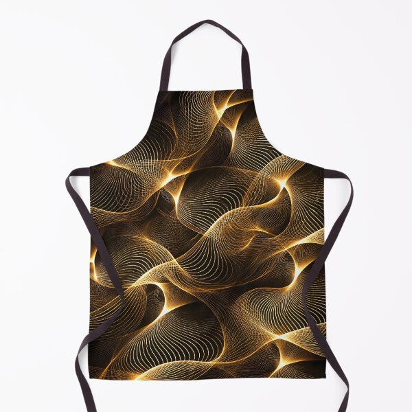 Item preview, Golden Flow Lines designed and sold by Kaleidoscope Print.