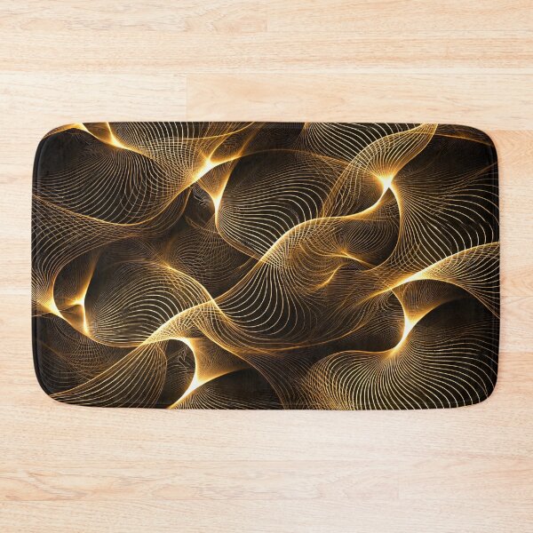 Item preview, Golden Flow Lines designed and sold by Kaleidoscope Print.