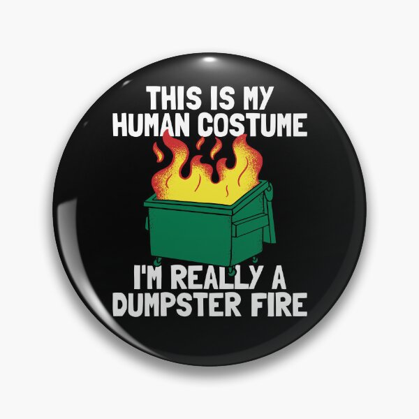 Item preview, Funny This Is My Human Costume I'm Really A Dumpster Fire Gear designed and sold by DynamicDesign.