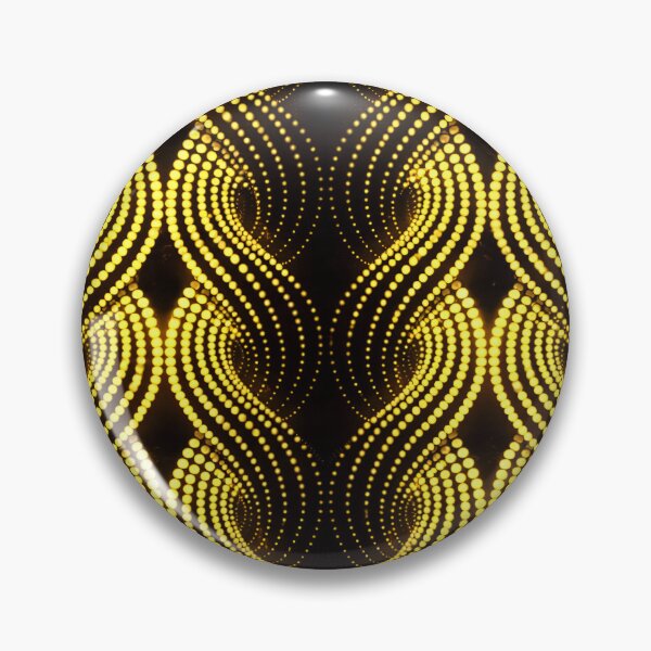 Item preview, Golden Dot Waves designed and sold by Kaleidoscope Print.